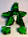 ELECTRIC GREEN STAR HAT
