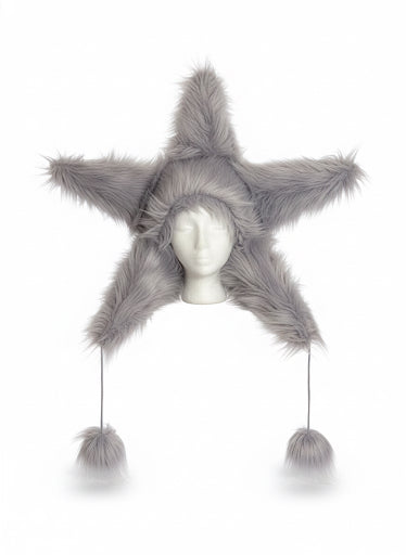 GRAY STAR HAT