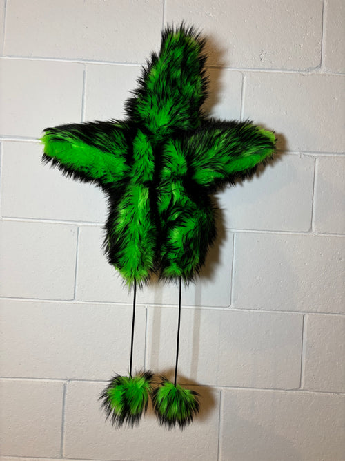 ELECTRIC GREEN STAR HAT